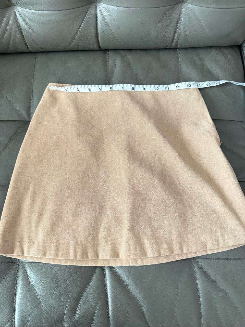 Dollhouse Beige A-Line Mini Skirt